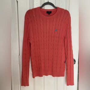 Brooks Brother’s Coral Cable Knit Sweater